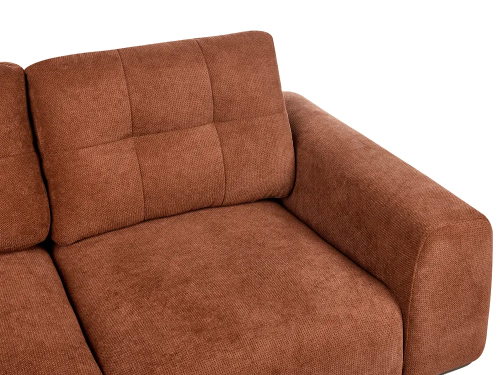 Sofa 2 Seater LAURILA Fabric Golden Brown_951755