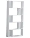 5 Tier Bookcase ORILLA 174 cm White