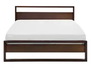 Bed Pine Wood GIULIA 140 x 200 cm (EU Double) Dark Brown_743824