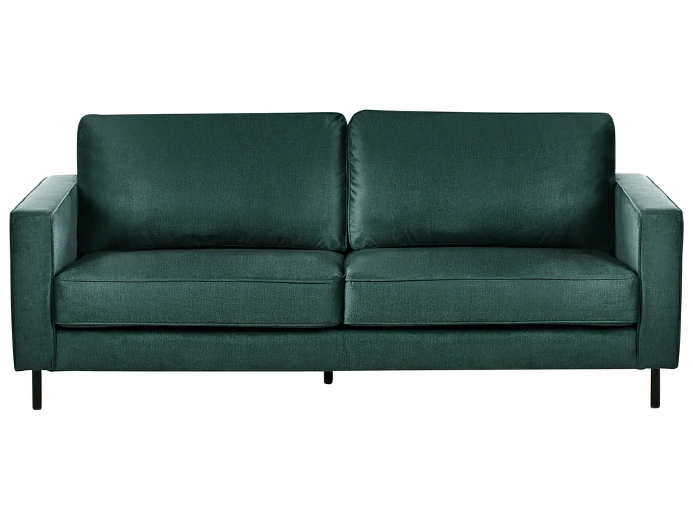 Sofa 3-Sitzer SAVALEN Samtstoff Dunkelgrün