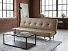 Schlafsofa 3-Sitzer DERBY Kunstleder Beige