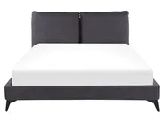 Bed Velvet MELLE 160 x 200 cm (EU King Size) Dark Grey_791193