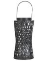 Laterne MACTAN 38 cm Bambus Schwarz