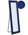 Standspiegel ANSOUIS 150 cm Samtstoff Marineblau