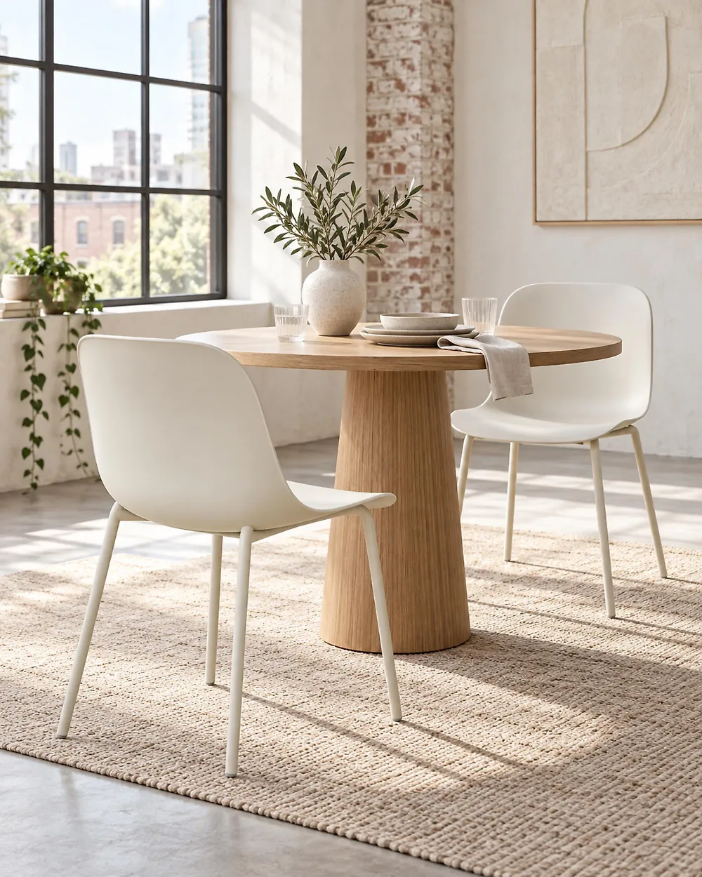 Esszimmerstuhl 2er Set BELOIT Hellbeige_1185301