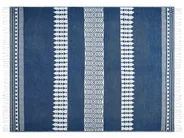 Kuscheldecke TARLAY Stoff 130 x 170 cm Blau_834740