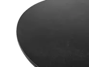 Gartentisch OLMETTO 83 cm 110 cm Glas Schwarz_842909
