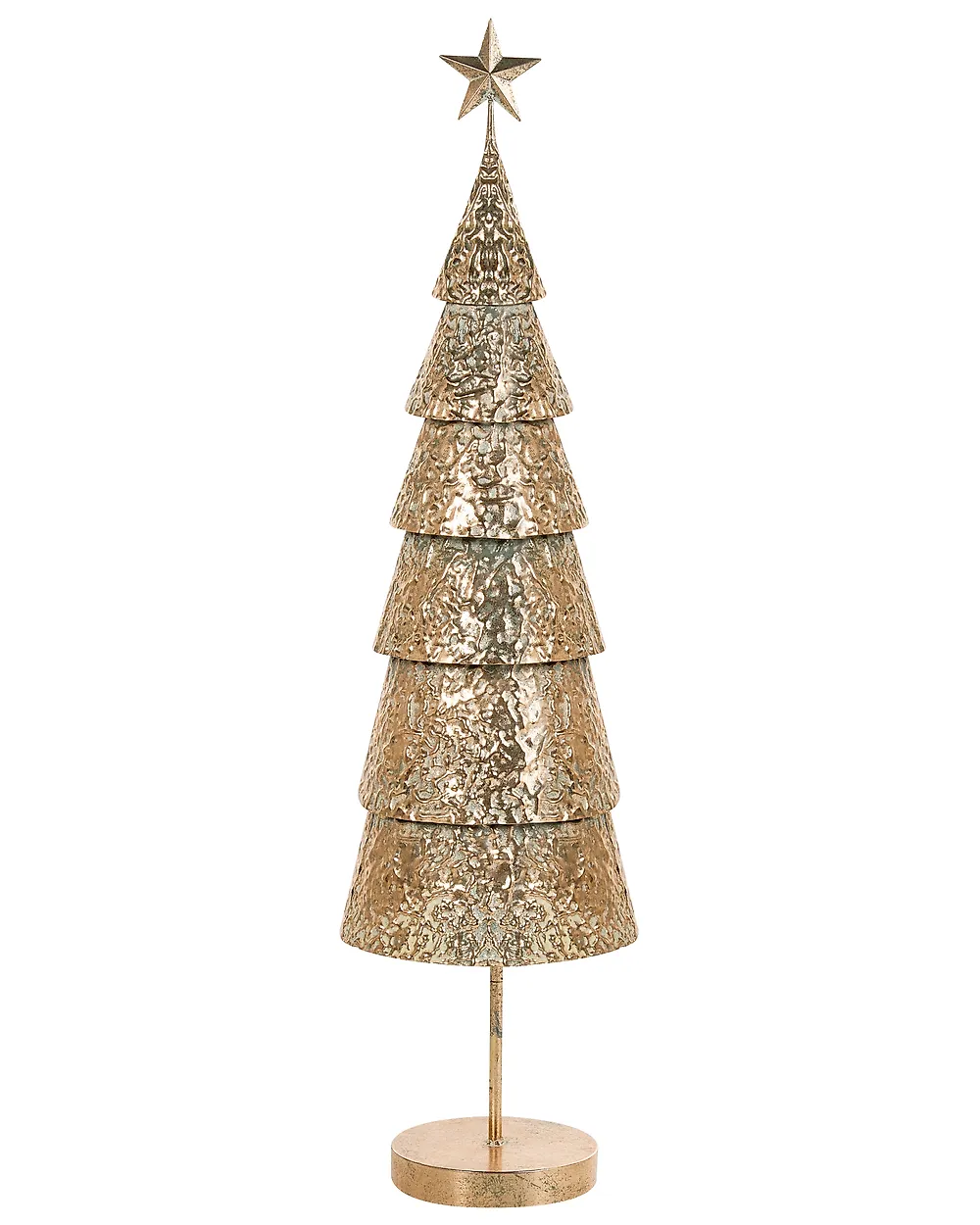 Christmas Decoration PORVOO 110 cm Christmas Tree Gold_1170951