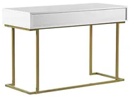 Konsolentisch WESTPORT 115 cm 50 cm mit Schubladen Weiß / Gold_802573