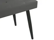 Posteljni komplet Umjetna koža ESSONNE 160 x 200 cm Sivi_870266