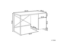 Home Office Desk LEXTON 120 cm 60 cm White_1103831