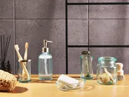 Badaccessoires Set 5-teilig AMARGA Glas Grün_825209