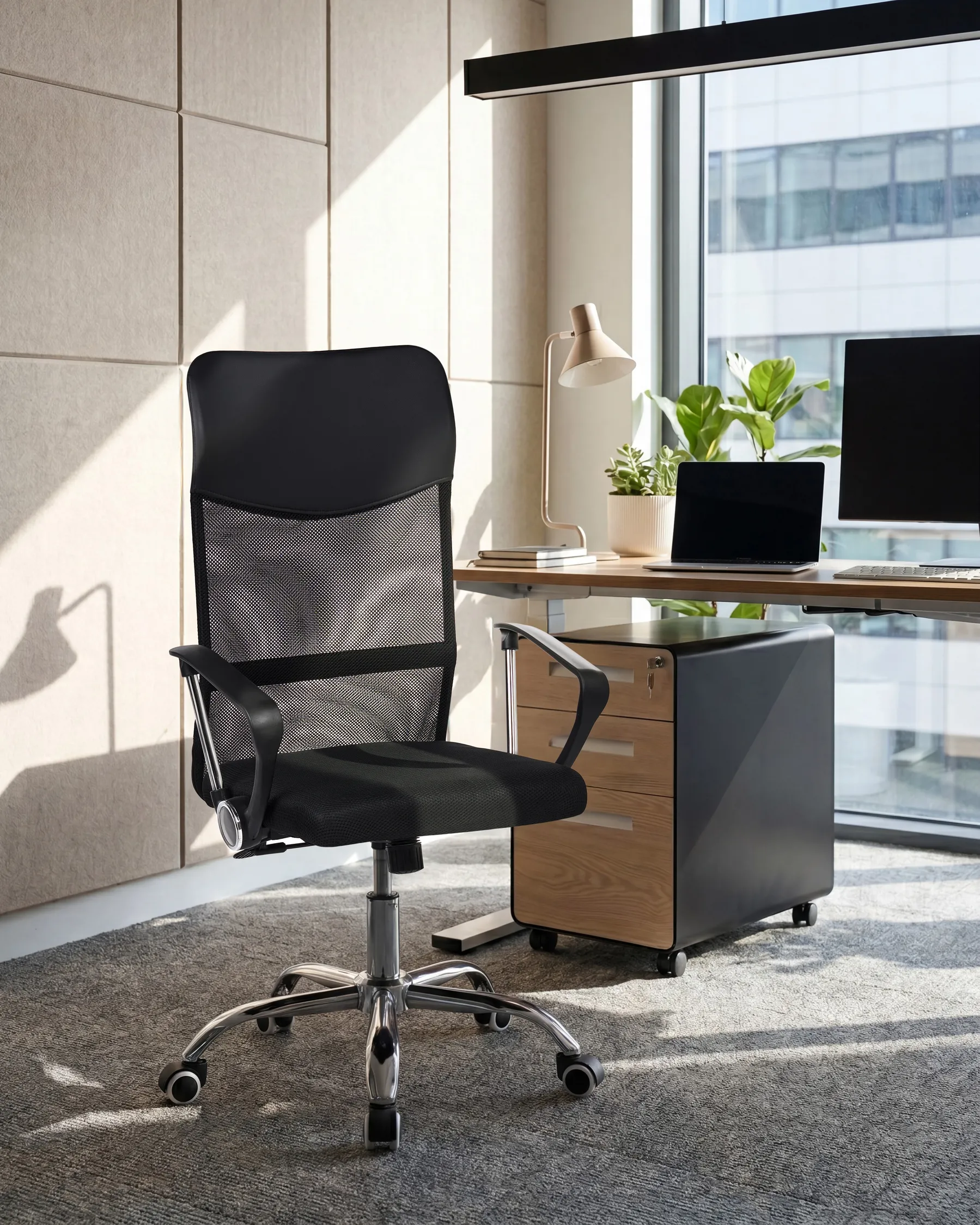 Bürostuhl DESIGN Schwarz_1091845