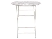 Bistro Set klappbar PAVIA Metall Cremeweiß_1046321