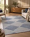 Teppich DATCA Blau 160 x 230 cm Wolle