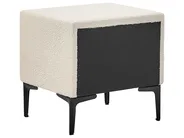 Bedroom Set SEZANNE Boucle Off-White 160 x 200 cm (EU King Size)_939793