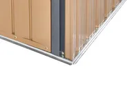 Gerätehaus NOCCIANO 313 cm 220 cm Metall Braun_1020018