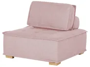 Modulsofa Set 4-Sitzer TIBRO Stoff Rosa_825938