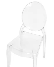 Set of 4 Dining Chairs MERTON Transparent_690274
