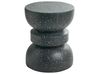 Side Table FALIRO 37 cm 37 cm Terrazzo Effect Black