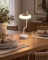 Kabellose LED Tischlampe ALVIELA mit Dimmer Metall Weiß