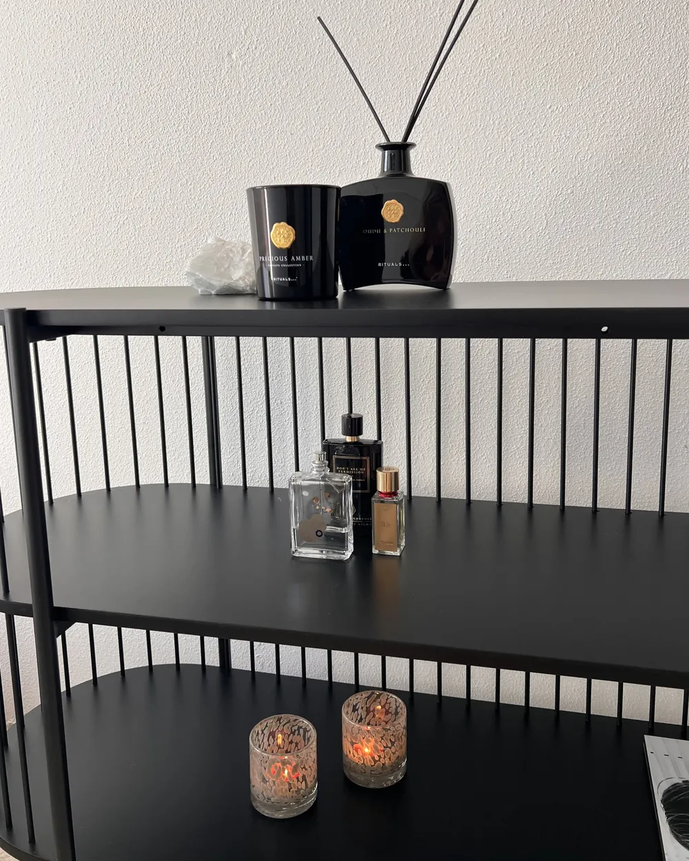 Regal mit 2 Ebenen BIRSON 80 cm Schwarz_1034172