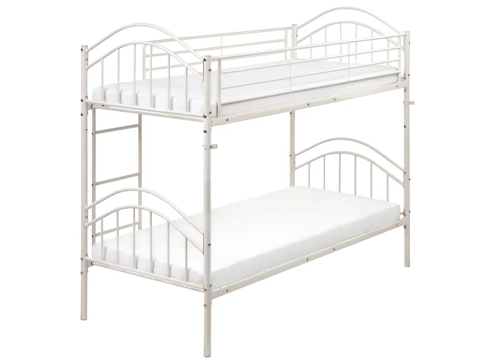 Hochbett Metall CHARTRES 90 x 200 cm Beige_1116736