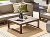 Outdoor Couchtisch TIMOR 90 cm 75 cm zertifiziertes Akazienholz Dunkelbraun