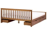 Bett mit 4 Schubladen OLENDON Kiefernholz Braun 180 x 200 cm_1068614