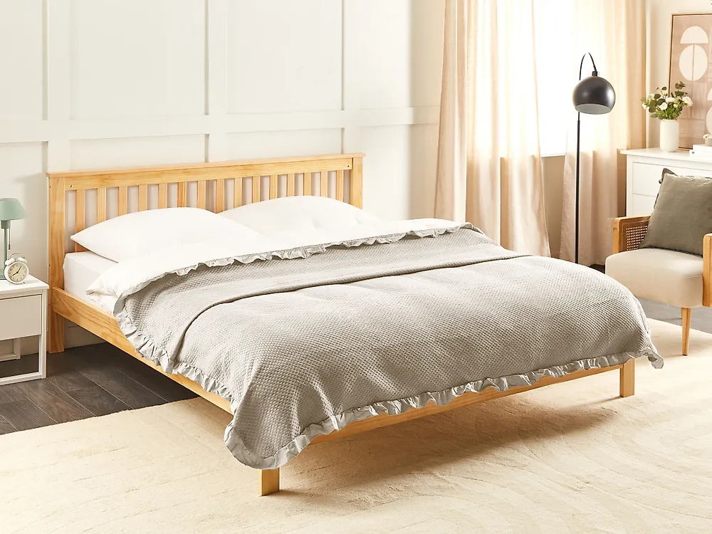 Tagesdecke HATTON Baumwolle 200 x 220 cm Taupe_1178869
