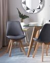 Set of 2 Dining Chairs DAKOTA II Fabric Dark Blue