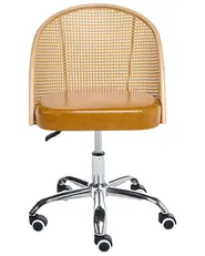 Desk Chair BALTIMORE Faux Leather Brown_997296