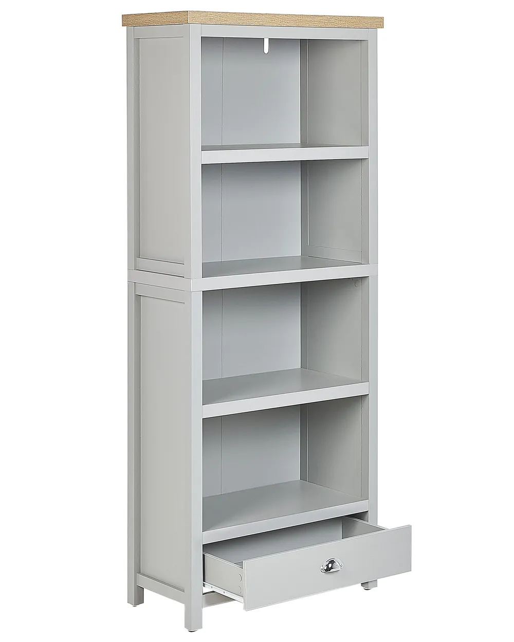 Bücherregal mit 4 Ebenen CLIO 180 cm Hellgrau_826002