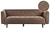 Sofa 3-Sitzer BYSKE Bouclé Braun