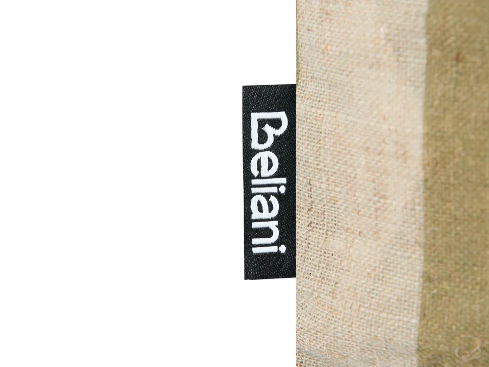 Lot de 2 coussins d'extérieur CALIA Motif de plante 45 x 45 cm Beige/vert_1136186