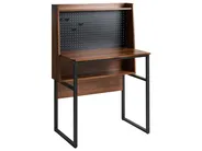 Schreibtisch mit Memoboard BUXTON 84 cm 48 cm Dunkelbraun_1054033