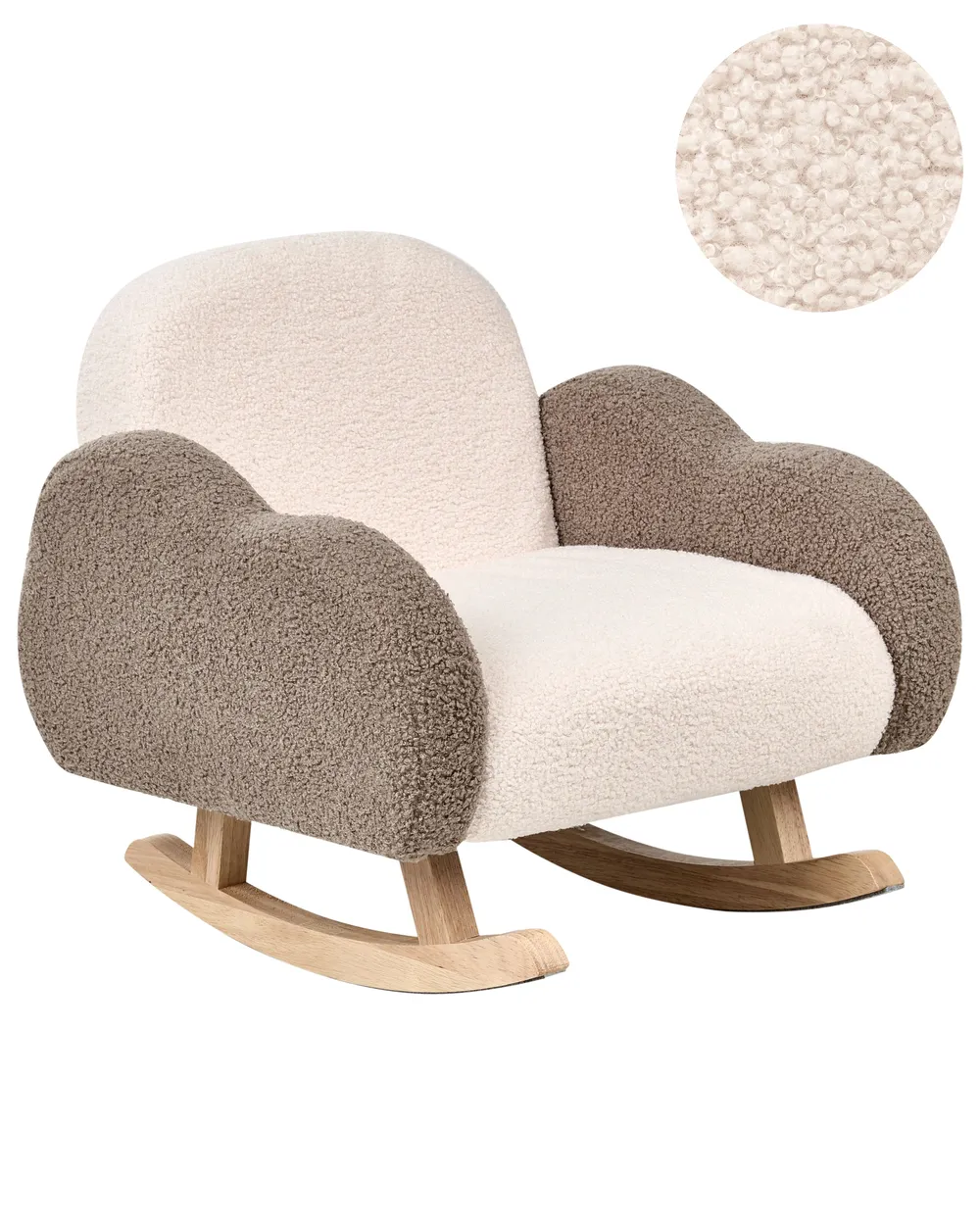 Kids Rocking Chair Cloud SKARE Boucle Beige