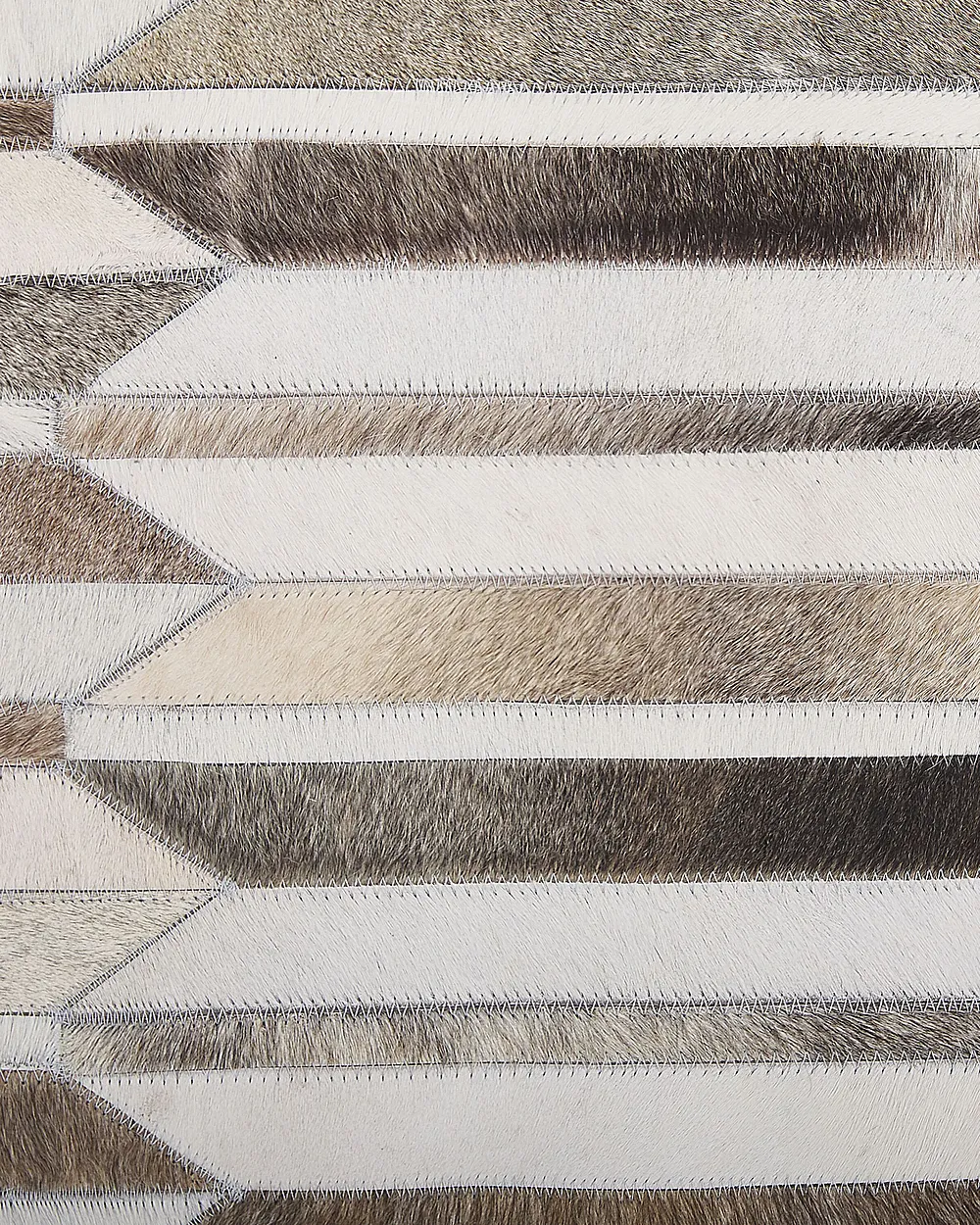 Teppich KULALAR Beige 160 x 230 cm Echtleder_787228