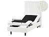 Adjustable Bed Boucle DUKE II 80 x 200 cm (EU Small Single) Off-White