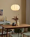 Hängeleuchte OKER Stoff Weiß