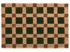 Fußmatte VILLASIS Beige / Grün 60 x 90 cm Kokosfasern