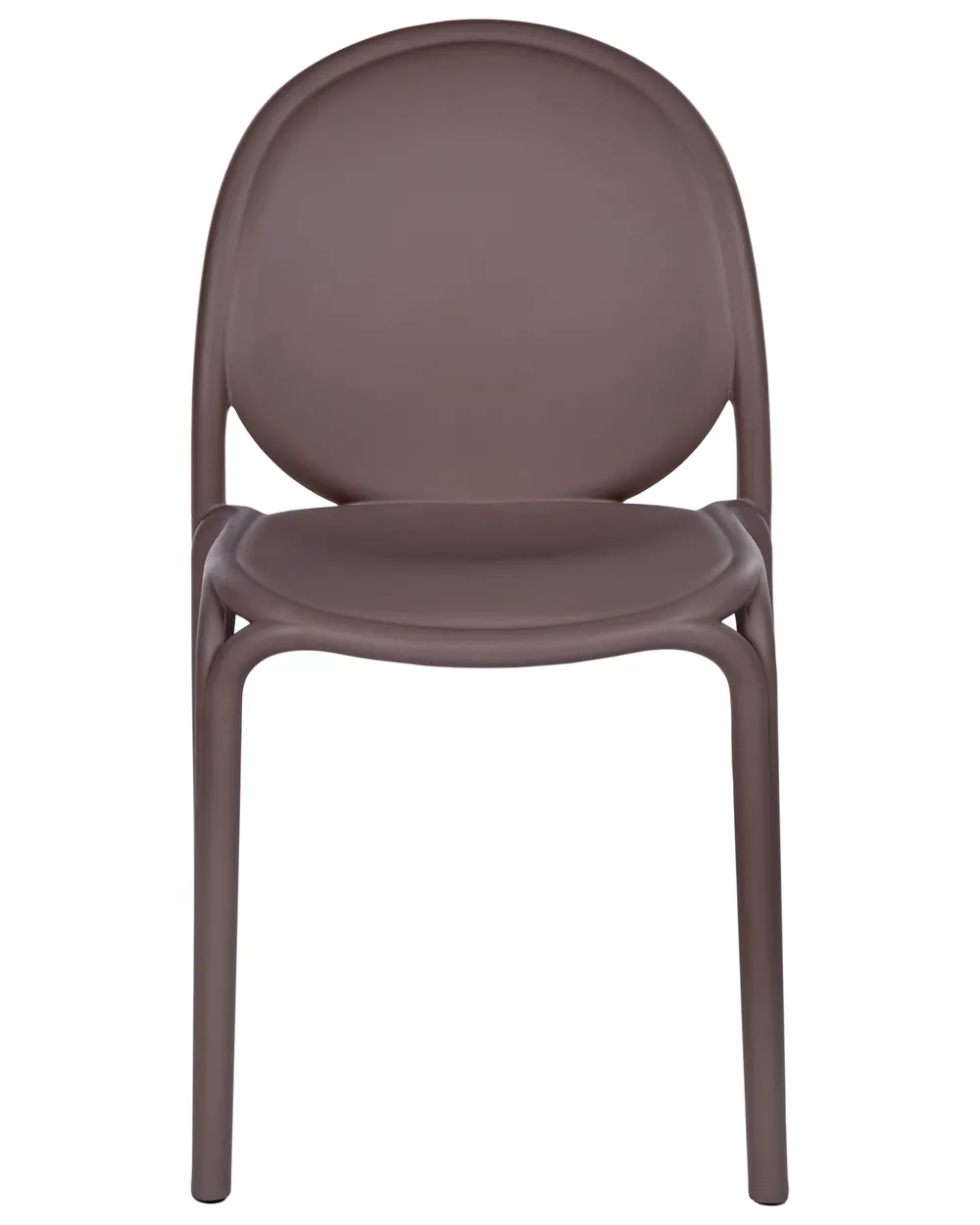 Set of 4 Garden Chairs BRUGNELLO Brown_1106796