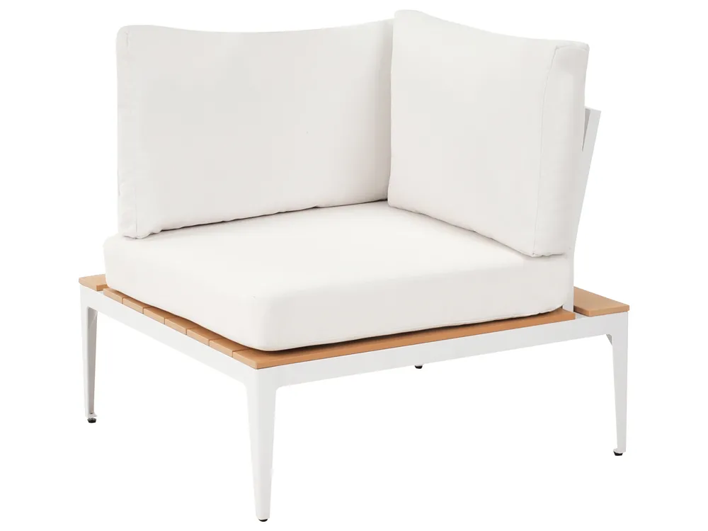 Garten Ecksofa mit Tisch 5-Sitzer POSITANO Cremeweiß_998803