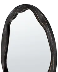 Wandspiegel LANGON 60 cm 60 cm Kiefernholz Dunkelbraun_1003377