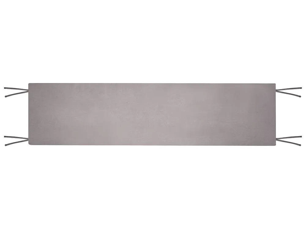 Garden Bench with Cushion MONSANO 170 cm Eucalyptus Wood Grey_1153957