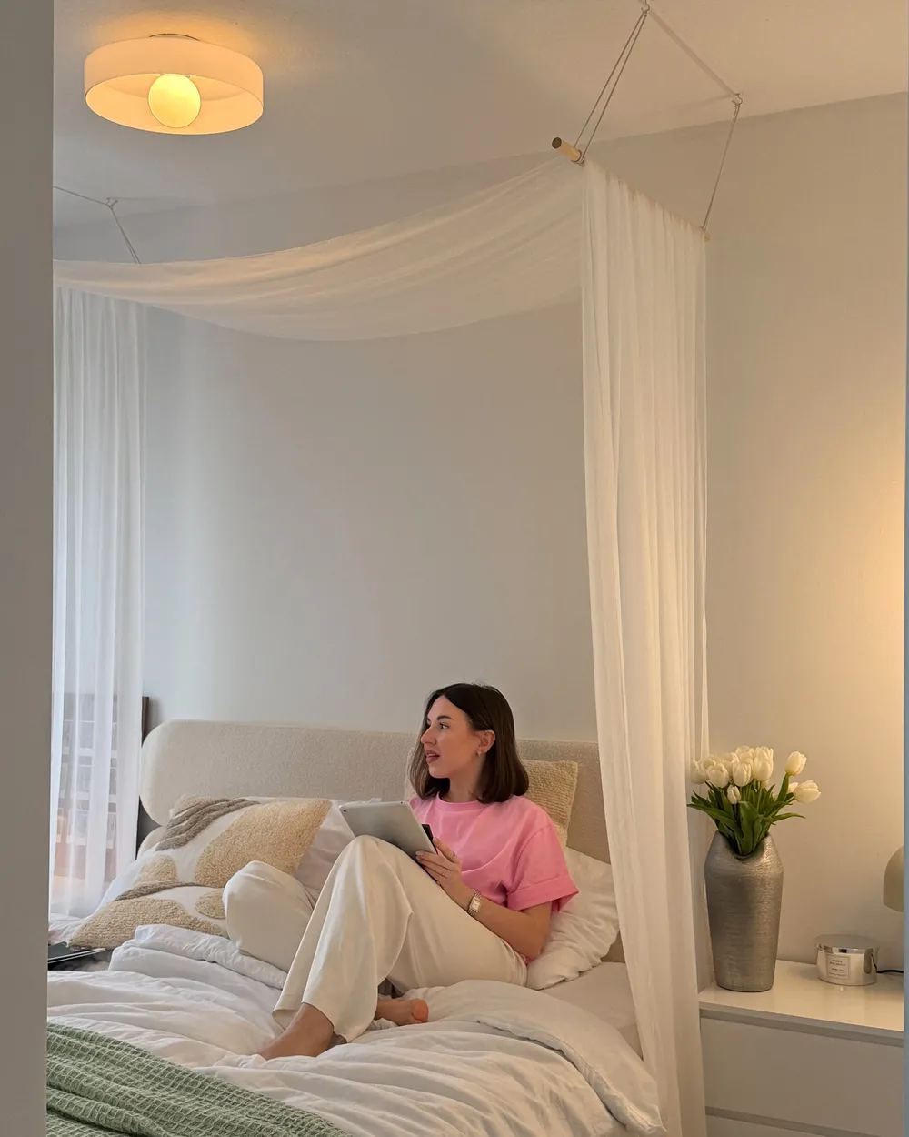 Ceiling Lamp LUGUSE Glass White_1063567