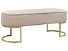 Polsterbank MILRY Samtstoff Beige