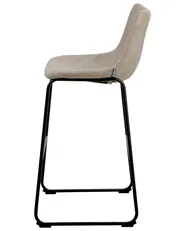 Set of 2 Bar Chairs FRANKS Beige_1025012