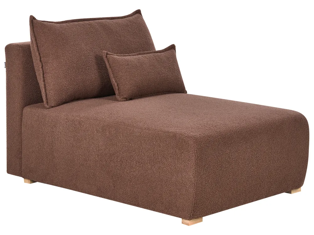 Modular U-Shape Sofa NERBO Boucle Brown_1034443