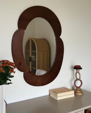 Wandspiegel ALVENA 60 cm 80 cm Dunkelbraun_1174168